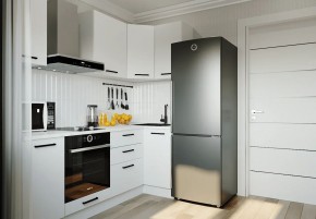 Кухонный гарнитур Белый Глянец 2200*1000 (Стол. 26мм) в Набережных Челнах - naberezhnye-chelny.mebel24.online | фото 1