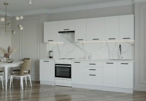 Кухонный гарнитур Белый Глянец 3000 (Стол. 26мм) в Набережных Челнах - naberezhnye-chelny.mebel24.online | фото 1