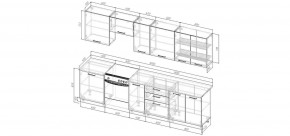 Кухонный гарнитур Белый Глянец 3000 (Стол. 26мм) в Набережных Челнах - naberezhnye-chelny.mebel24.online | фото 2