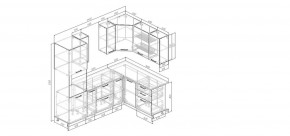 Кухонный гарнитур Меренга 2400*1600 (Стол. 38мм) в Набережных Челнах - naberezhnye-chelny.mebel24.online | фото 2