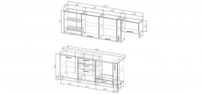 Кухонный гарнитур Меренга 2550 (Стол. 38мм) в Набережных Челнах - naberezhnye-chelny.mebel24.online | фото 2