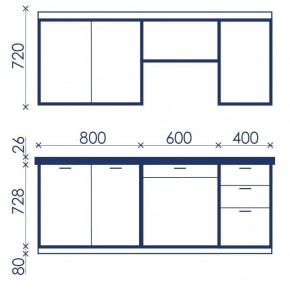 Кухонный гарнитур Ольвия-6 (1.8м) в Набережных Челнах - naberezhnye-chelny.mebel24.online | фото 4