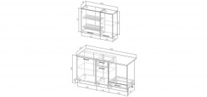 Кухонный гарнитур Смоки 1600 (Стол. 38мм) в Набережных Челнах - naberezhnye-chelny.mebel24.online | фото 2