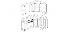 Кухонный гарнитур угловой Смоки 2000*1200 (Стол. 26мм) в Набережных Челнах - naberezhnye-chelny.mebel24.online | фото 2