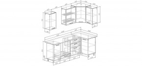 Кухонный гарнитур угловой Смоки 2200*1000 (Стол. 38 мм) в Набережных Челнах - naberezhnye-chelny.mebel24.online | фото 2
