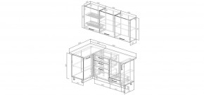 Кухонный гарнитур Умбра 1000*1800 (Стол. 38мм) в Набережных Челнах - naberezhnye-chelny.mebel24.online | фото 2