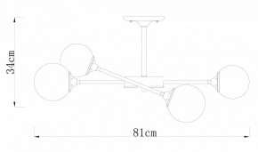 Люстра на штанге Arte Lamp Marco A2703PL-6SG в Набережных Челнах - naberezhnye-chelny.mebel24.online | фото 2