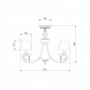 Люстра на штанге Eurosvet Incanto 60069/5 серебро в Набережных Челнах - naberezhnye-chelny.mebel24.online | фото 6
