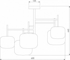 Люстра на штанге Eurosvet Jar 70128/5 хром в Набережных Челнах - naberezhnye-chelny.mebel24.online | фото 4