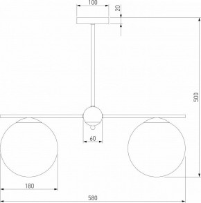 Люстра на штанге Eurosvet Marbella 60147/3 черный в Набережных Челнах - naberezhnye-chelny.mebel24.online | фото 3