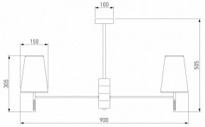 Люстра на штанге Eurosvet Milazzo 60137/8 хром в Набережных Челнах - naberezhnye-chelny.mebel24.online | фото 3