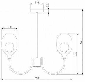 Люстра на штанге Eurosvet Spritz 70217/6 латунь в Набережных Челнах - naberezhnye-chelny.mebel24.online | фото 5