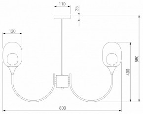 Люстра на штанге Eurosvet Spritz 70217/8 латунь в Набережных Челнах - naberezhnye-chelny.mebel24.online | фото 5