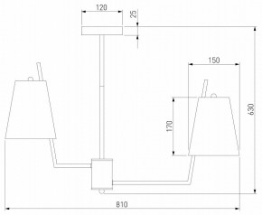 Люстра на штанге Eurosvet Topanga 60173/8 латунь в Набережных Челнах - naberezhnye-chelny.mebel24.online | фото 4