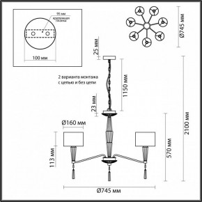 Люстра на штанге Odeon Light Latte 5403/7 в Набережных Челнах - naberezhnye-chelny.mebel24.online | фото 8