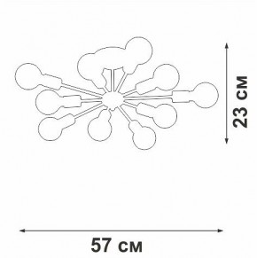 Люстра на штанге Vitaluce V4261 V4261-0/10PL в Набережных Челнах - naberezhnye-chelny.mebel24.online | фото 4