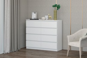 МС "Хилтон" Комод №3 1200 (8 ящ.) белый текстурный в Набережных Челнах - naberezhnye-chelny.mebel24.online | фото