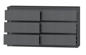 МС "Хилтон" Комод №5 1400 (6 ящ.) графит в Набережных Челнах - naberezhnye-chelny.mebel24.online | фото 3