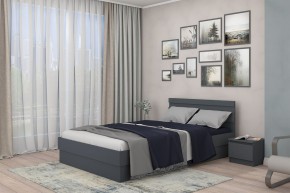 МС "Хилтон" Кровать 1,4 (графит) в Набережных Челнах - naberezhnye-chelny.mebel24.online | фото