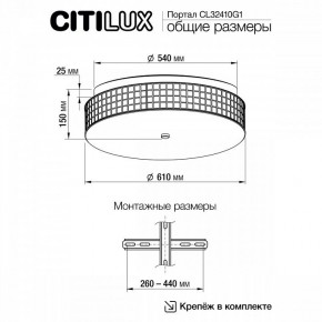 Накладной светильник Citilux Портал CL32410G1 в Набережных Челнах - naberezhnye-chelny.mebel24.online | фото 11