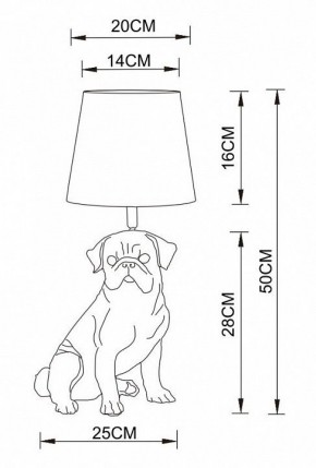 Настольная лампа декоративная Arte Lamp Bobby A1512LT-1WH в Набережных Челнах - naberezhnye-chelny.mebel24.online | фото 2