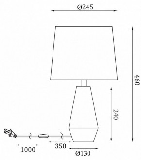 Настольная лампа декоративная Maytoni Calvin Table Z181-TL-01-W в Набережных Челнах - naberezhnye-chelny.mebel24.online | фото 2