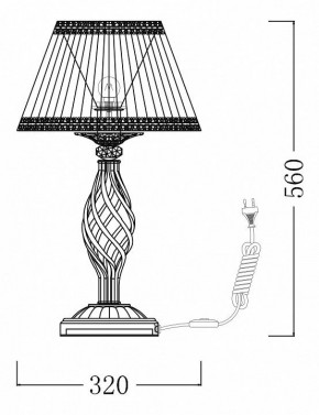Настольная лампа декоративная Maytoni Grace ARM247-00-G в Набережных Челнах - naberezhnye-chelny.mebel24.online | фото 7
