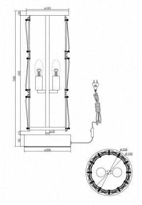 Настольная лампа декоративная Maytoni Puntes MOD043TL-02CH в Набережных Челнах - naberezhnye-chelny.mebel24.online | фото 4