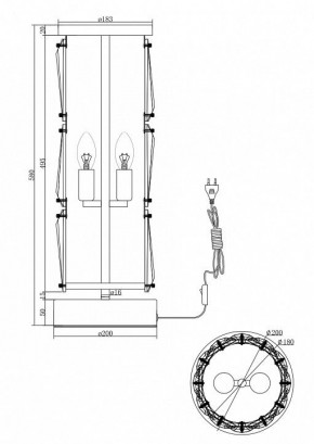 Настольная лампа декоративная Maytoni Puntes MOD043TL-02G в Набережных Челнах - naberezhnye-chelny.mebel24.online | фото 3