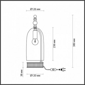 Настольная лампа декоративная Odeon Light Bell 4892/1T в Набережных Челнах - naberezhnye-chelny.mebel24.online | фото 6