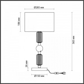 Настольная лампа декоративная Odeon Light Candy 4861/1T в Набережных Челнах - naberezhnye-chelny.mebel24.online | фото 4