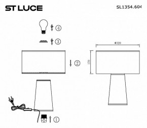 Настольная лампа декоративная ST-Luce Jackie SL1354.604.01 в Набережных Челнах - naberezhnye-chelny.mebel24.online | фото 5