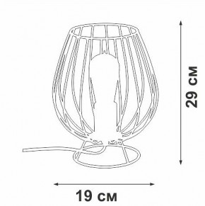 Настольная лампа декоративная Vitaluce V4296 V4296-0/1L в Набережных Челнах - naberezhnye-chelny.mebel24.online | фото 3