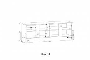 НЕКСТ - 1 Тумба ТВ в Набережных Челнах - naberezhnye-chelny.mebel24.online | фото 2