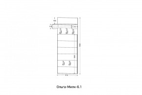 ОЛЬГА-МИЛК 6.1 Вешало настенное в Набережных Челнах - naberezhnye-chelny.mebel24.online | фото 2