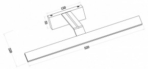 Подсветка для зеркала Maytoni Decart MIR010WL-L12B4K в Набережных Челнах - naberezhnye-chelny.mebel24.online | фото 3