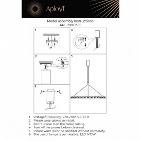 Подвесная люстра Aployt Rezeda APL.788.03.15 в Набережных Челнах - naberezhnye-chelny.mebel24.online | фото 13