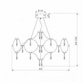 Подвесная люстра Bogate-s Tense 443/1 в Набережных Челнах - naberezhnye-chelny.mebel24.online | фото 7