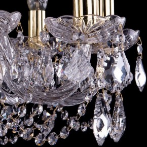 Подвесная люстра Bohemia Ivele Crystal 1402 1402/10/240/G/Leafs в Набережных Челнах - naberezhnye-chelny.mebel24.online | фото 3