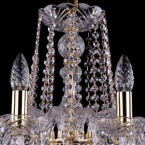 Подвесная люстра Bohemia Ivele Crystal 1402 1402/10/240/G/Leafs в Набережных Челнах - naberezhnye-chelny.mebel24.online | фото 4