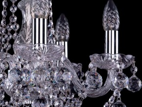 Подвесная люстра Bohemia Ivele Crystal 1402 1402/5/141/Ni/Balls в Набережных Челнах - naberezhnye-chelny.mebel24.online | фото 2