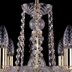 Подвесная люстра Bohemia Ivele Crystal 1402 1402/6/160/G/Leafs в Набережных Челнах - naberezhnye-chelny.mebel24.online | фото 4