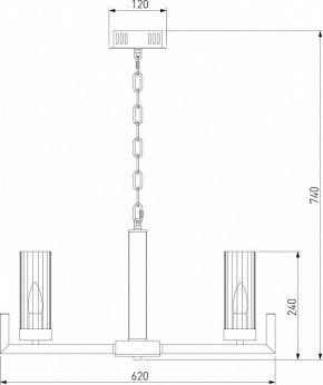 Подвесная люстра Eurosvet Arganie 60133/6 серебро в Набережных Челнах - naberezhnye-chelny.mebel24.online | фото 3