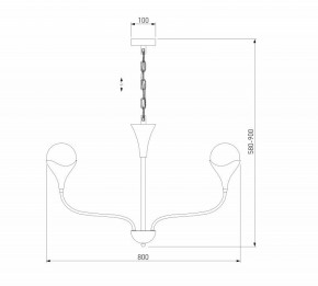 Подвесная люстра Eurosvet Calyx 60169/6 никель в Набережных Челнах - naberezhnye-chelny.mebel24.online | фото 3