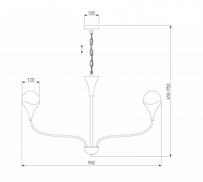 Подвесная люстра Eurosvet Calyx 60169/8 никель в Набережных Челнах - naberezhnye-chelny.mebel24.online | фото 3