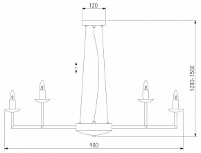 Подвесная люстра Eurosvet Cariso 60150/18 хром в Набережных Челнах - naberezhnye-chelny.mebel24.online | фото 4