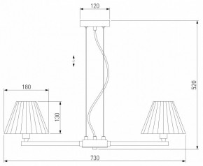 Подвесная люстра Eurosvet Peony 60136/6 хром/графит в Набережных Челнах - naberezhnye-chelny.mebel24.online | фото 5