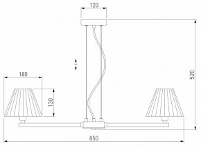 Подвесная люстра Eurosvet Peony 60136/8 хром/графит в Набережных Челнах - naberezhnye-chelny.mebel24.online | фото 3