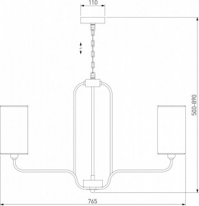 Подвесная люстра Eurosvet Purezza 60128/6 хром в Набережных Челнах - naberezhnye-chelny.mebel24.online | фото 4