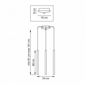 Подвесная люстра Lightstar Tubo L3T747447 в Набережных Челнах - naberezhnye-chelny.mebel24.online | фото 3